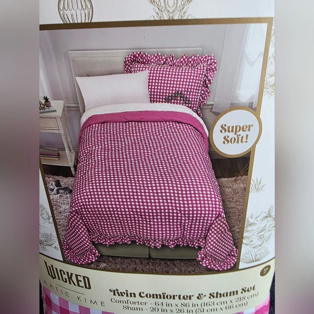 New Universal Wicked: For Good & Katie Kime Twin Comforter bedding set